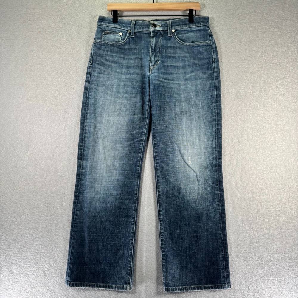 Vintage Joe's Rebel Jeans Men 32 Blue Medium Wash Denim Straight Leg Made in USA